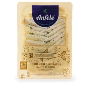 BOQUERONES EN VINAGRE SERIE AZUL TARRINA 150gr.